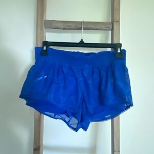 Blue Lululemon Mesh Shorts